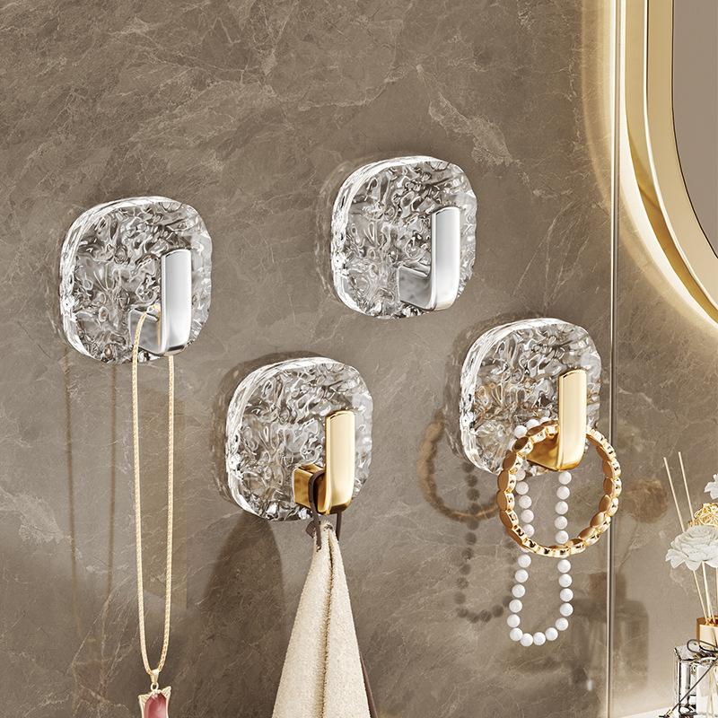 1/2Pcs Folding Wall Hook Hidden Robe Towel Coat Hook stainless steel Hook for Home Kitchen Bathroom Matte Gold Towel Hanger