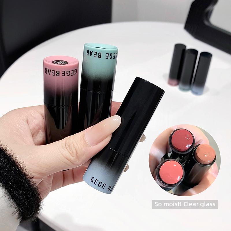 Gege bear Multi Stick Trio Face Makeup, kremowy róż w sztyfcie do policzków i ust, nawilżający i wodny błyszczyk w sztyfcie do każdego rodzaju skóry