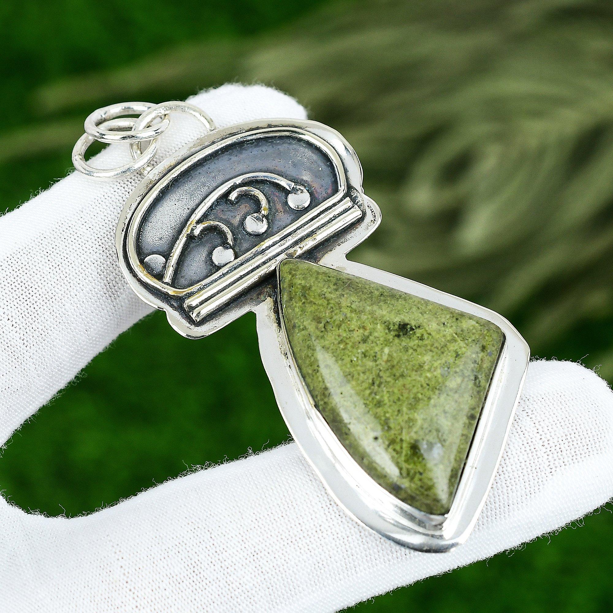 Schwestern-Tag Sale 925 Sterlingsilber Trillion Natur Gogunjula Lünettenanhänger