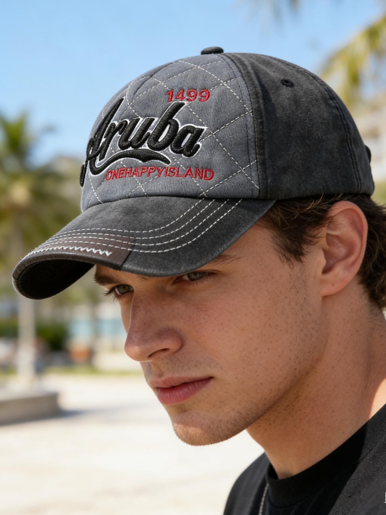 Nueva gorra de béisbol unisex de estilo retro con bordado de letras, gorra de algodón para hombres y mujeres, gorras de papá para pescar al aire libre a la moda