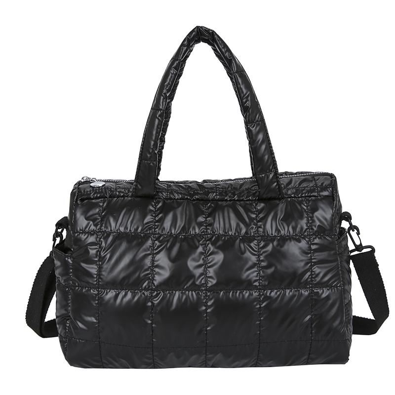 Winter Warm Space Women's Shoulder Bag Nylon Quilted High Capacity Female Crossbody Bags for Women Satchel Handbags