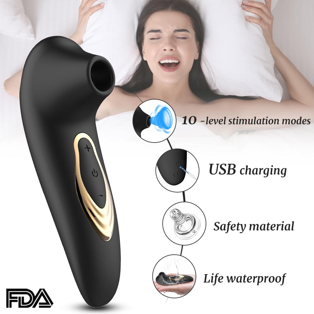 Clitoral Stimulator G Spot Vibrator Clitoris Sucker Oral Sex Tongue Lick Nipple Suckers Sex Toys