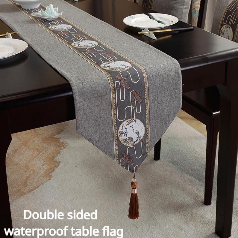New Chinese Waterproof Table Flag Tea Ceremony, Zen, Tea Mat, Tea Tablecloth Hot Selling Long Tablecloth In Chinese Style