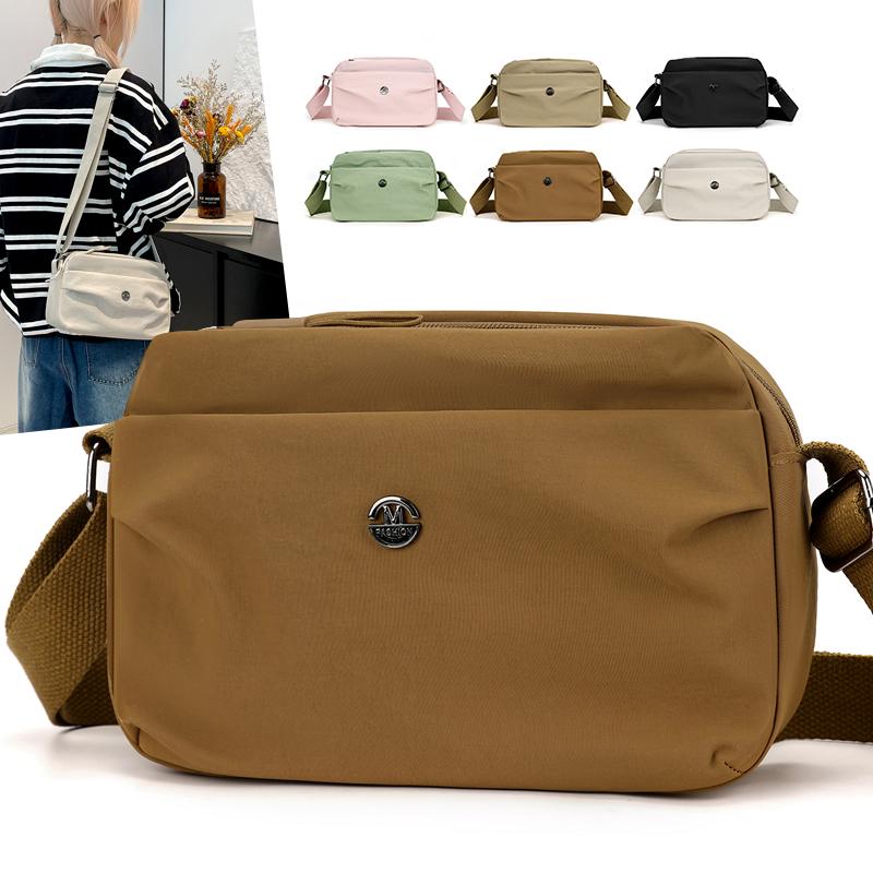 Dámská voděodolná nylonová vícevrstvá crossbody taška Dámské kabelky s velkou kapacitou Peněženka Dámské Ležérní tašky přes rameno