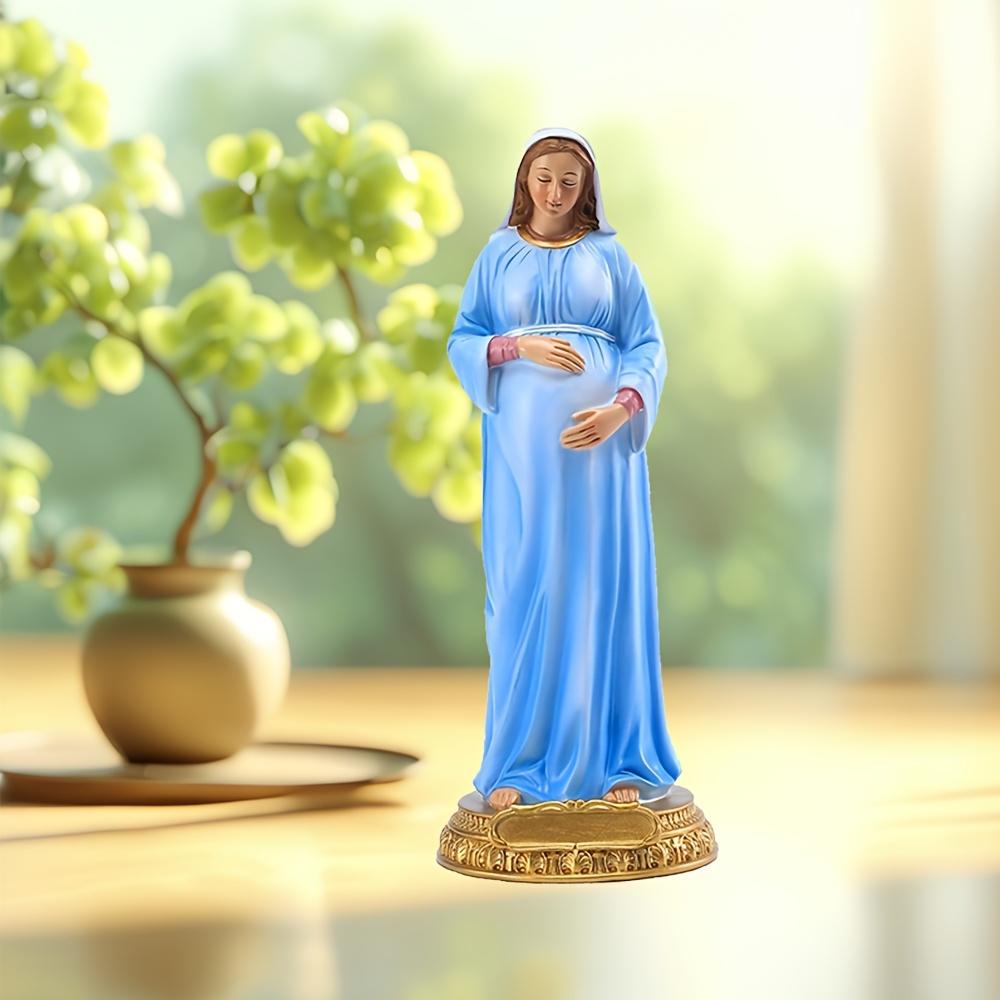 Virgin Mary Statue of Pregnant Mary Statue of Expectant Mother Mary Statue Resin and Stone Religious Gifts, Decorative Collection Ornaments