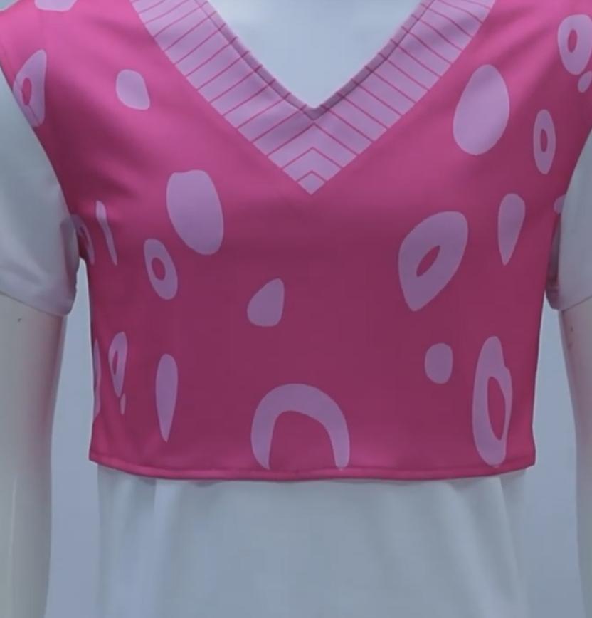 K-Pop Demon Hunter Mystery Cosplay Costume Shaka Boys Devil Boy Group Anime Pink-White Shirt