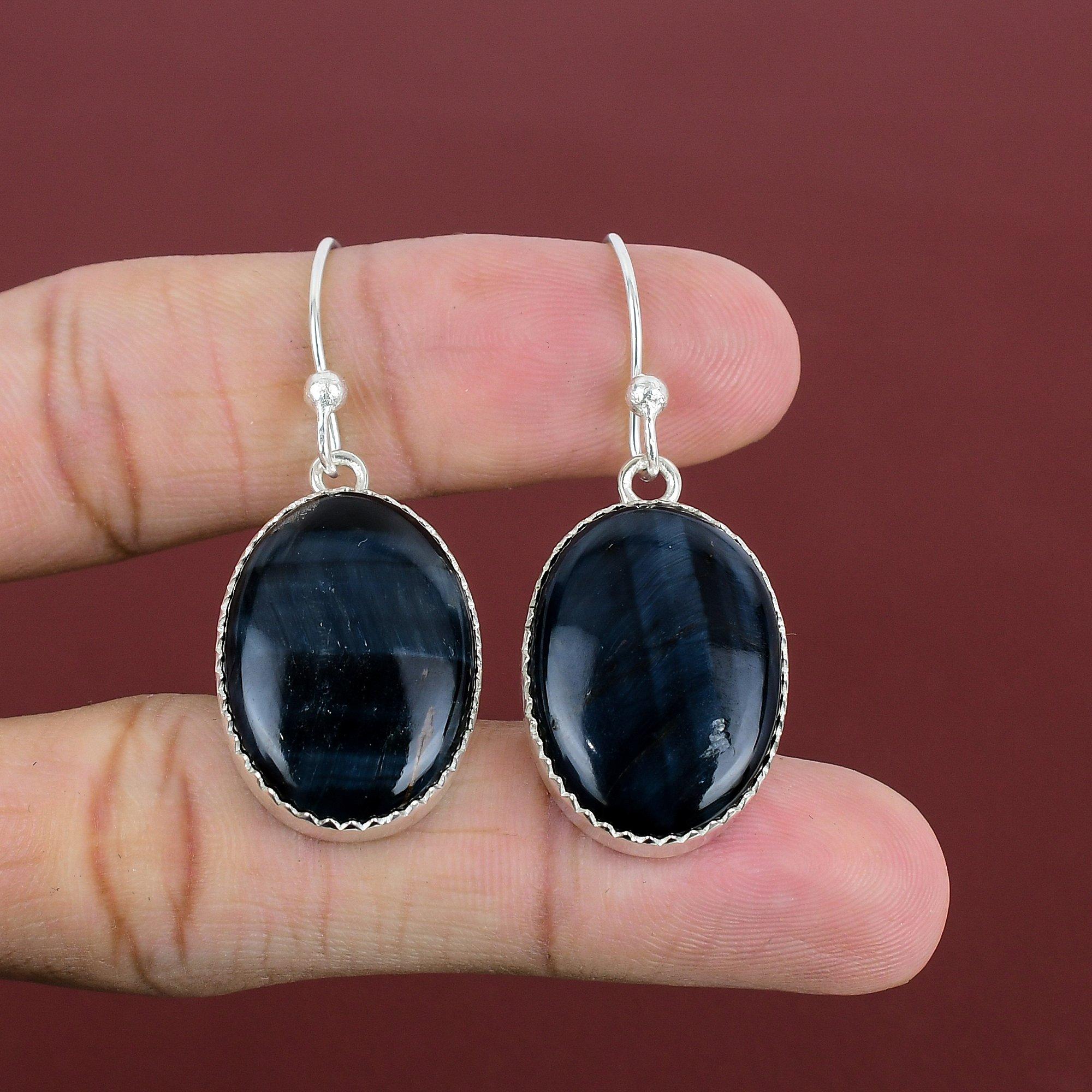 Pietersite Earring 925 Sterling Silver Earring Handmade Jewelry Genuine Gemstone Earring Pietersite Jewelry Earrings For Her Gifts For Mom