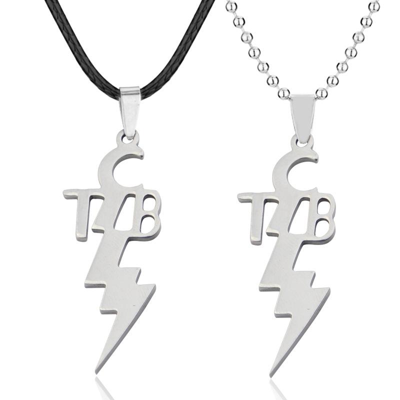 TCB Metal Pendant Necklace Jewelry Gift for Man