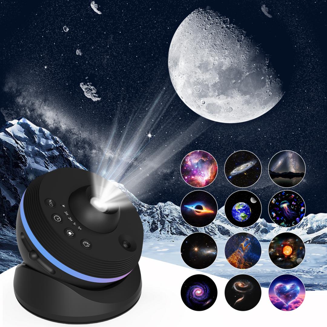 Planetarium Galaxy Projector 13 In 1 Star Light Starry Night Light with Dynamic Meteors 360° Rotation Nebula HD Projection for Bedroom Decor