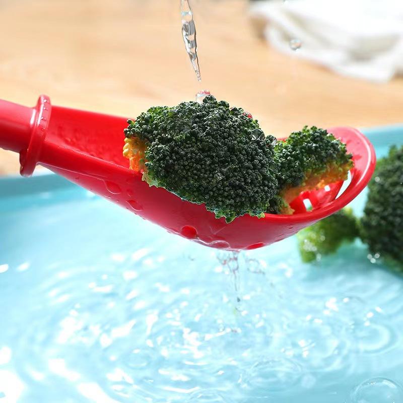 1 stk Matkvalitet Multifunksjonell Kokeskje Dørslag Babymat Potetmos Ingefærkvern Husholdnings Moseskje