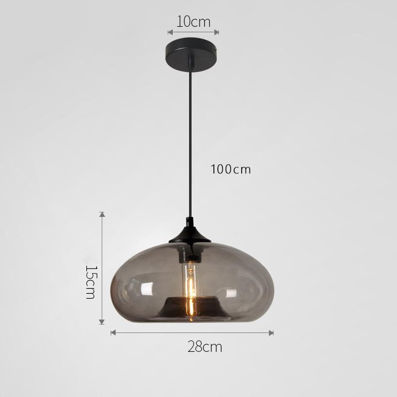 Lustre Suspendu Moderne En Verre - 5 Abat-jour - Câble Réglable 95 Cm - Pour Bar, Cuisine, Salle à Manger