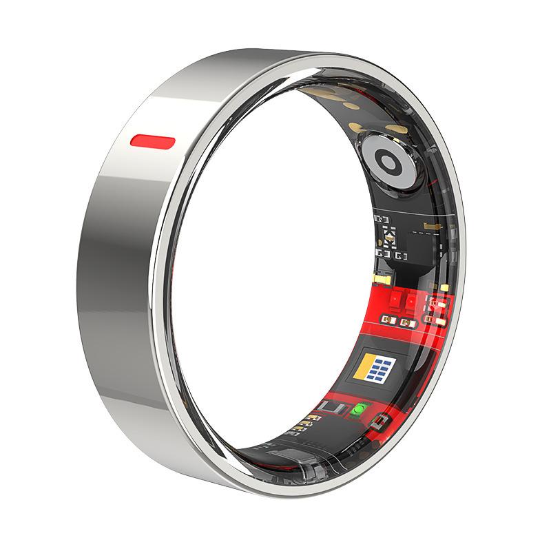 Anello intelligente monitora frequenza cardiaca, ossigeno nel sangue, pressione sanguigna, glicemia, sonno, salute HRV, conteggio dei passi, regalo per papà, regalo di San Valentino