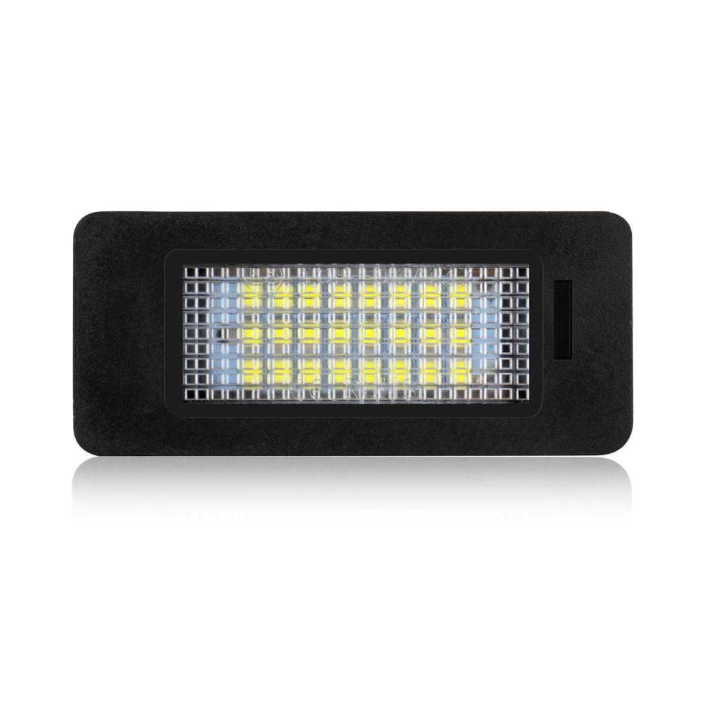 2Pcs LED Car Number License Plate Light Accessories Lamp Canbus 12V For A1 A4 B8 4D 5D A5 S5 2D 5D A6 S6 A7 For VW Golf Passat
