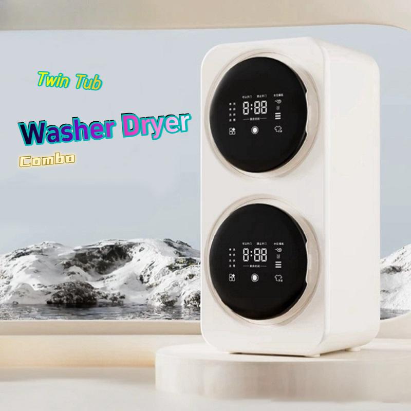Single/Twin Tub Washing Machine, Household Small Underwear, Socks Washing and Drying Machine Integrated Type Wall Mounted Desktop