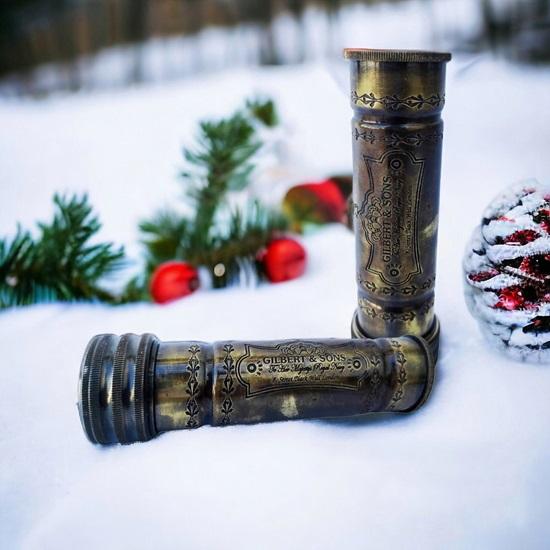 Lot of 2 Gilbert and Sons Brass Kaleidoscope For Kids, Toys For 5 To 10 Years Kids, Gifts For Son, Christmas Gifts, Handmade Toy, Best New Year Gift