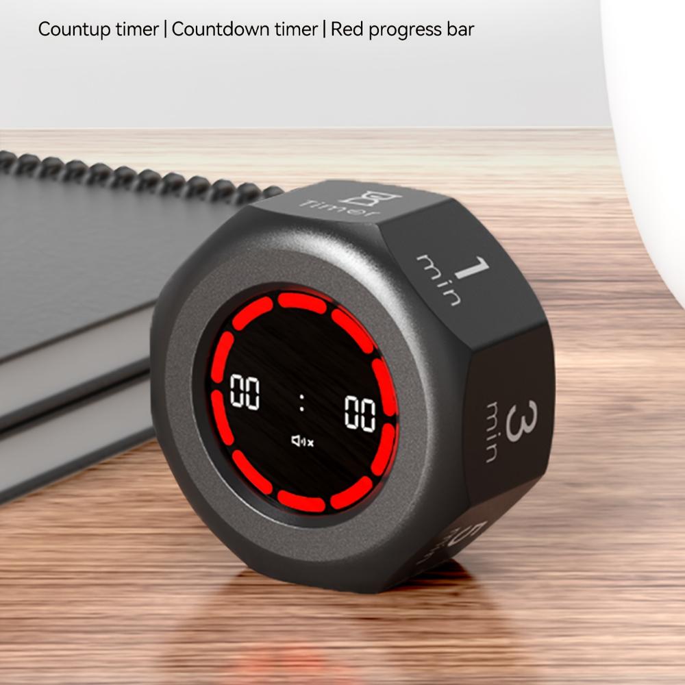 Visueller Schwerkraftsensor-Timer, Selbstdisziplin-Tracker, für Schülerhausaufgaben, Besprechungen, Fitness, Backen, Kochen, Wettkampf-Zeitmessung