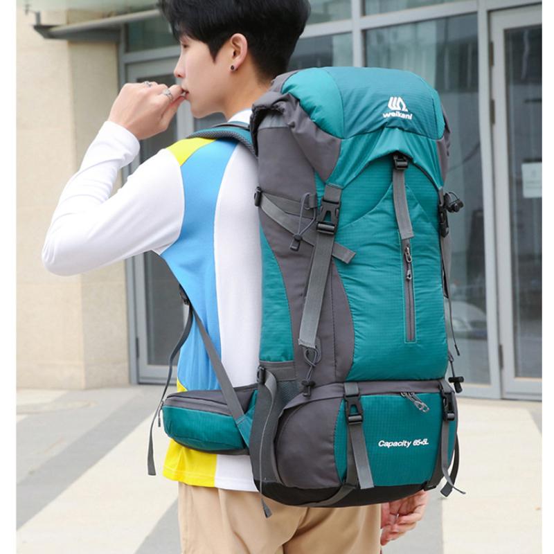2023 New Outdoor Sports Mountaineering Bag 70L High Capacity Hiking Backpack Camping Travel Adventure Rucksack Duffel Bag