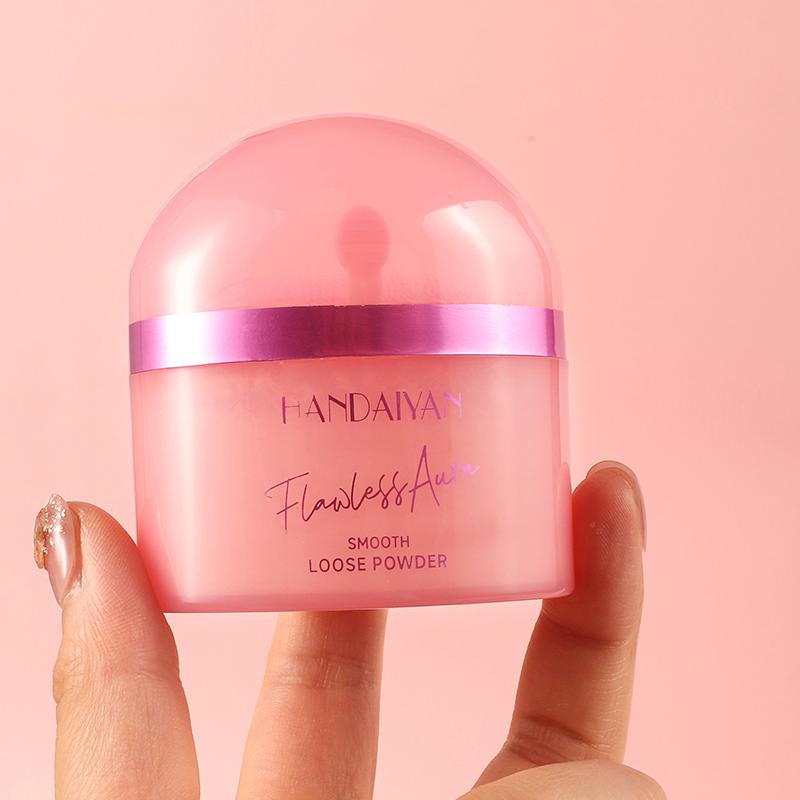 Handaiyan Setting Loose Powder Controle de oleosidade Pó antiaderente de longa duração Corretivo fosco sexy Pó fixador