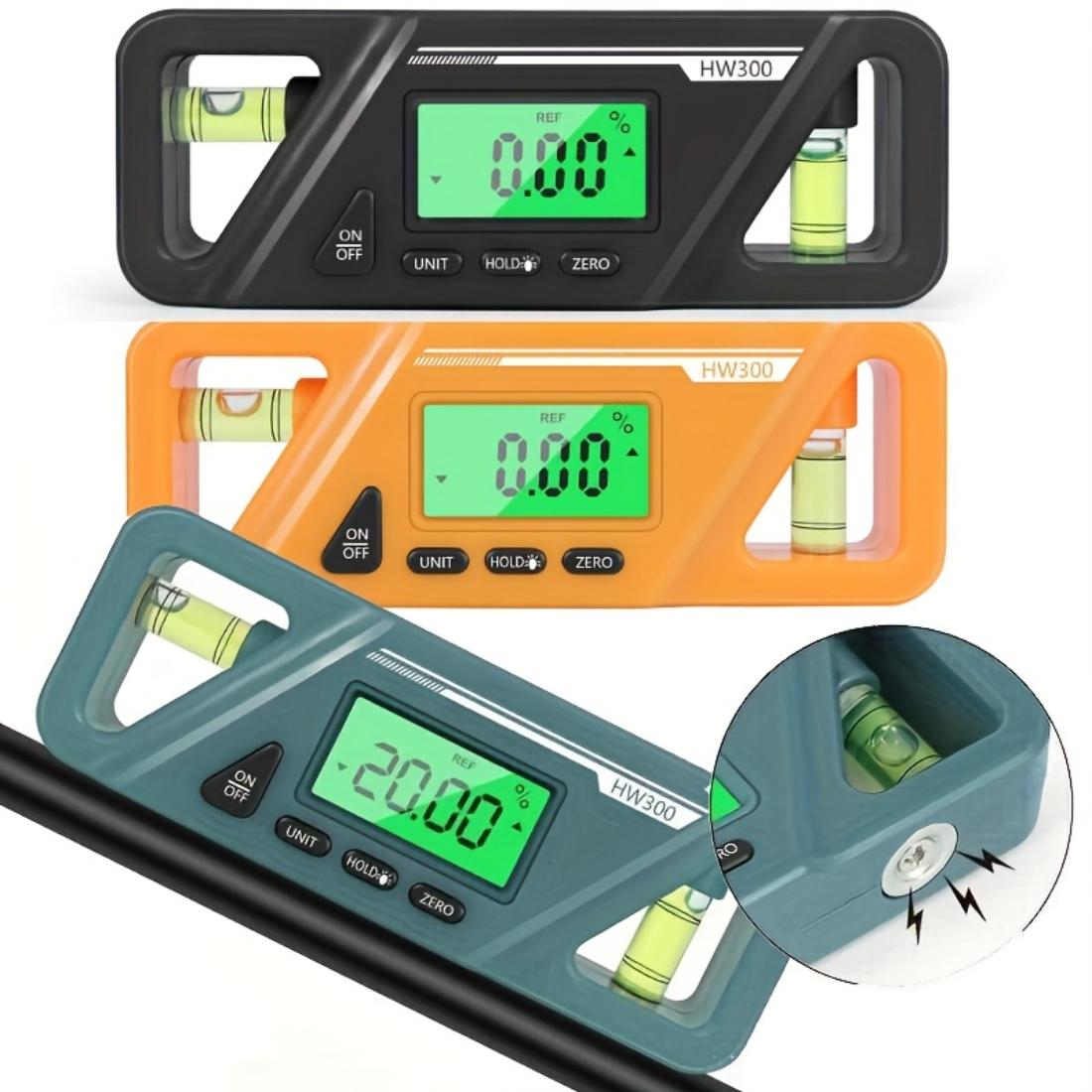 Digitaler Winkelmesser mit LCD-Hintergrundbeleuchtung, Tragbarer digitaler Neigungsmesser, Neigungsumrechnung und hochpräzises Winkelmesswerkzeug