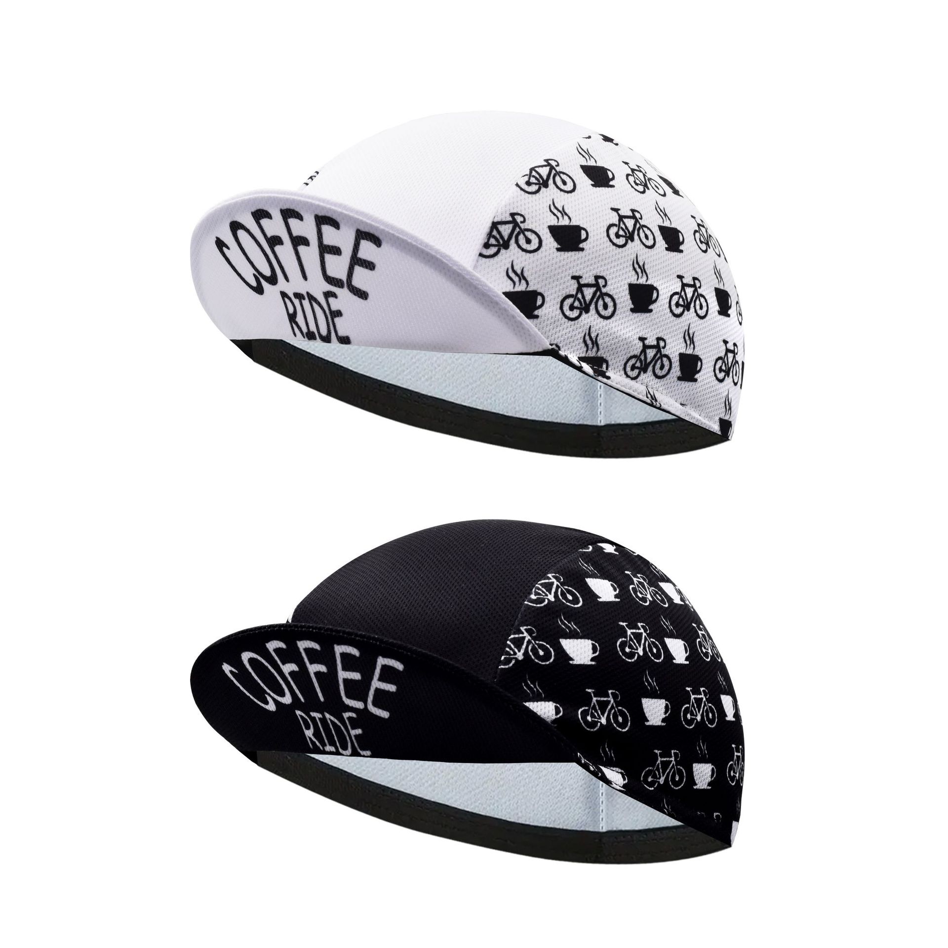 Tryckta cykelkepsar Hjälm Innerkläder snabbtorkande Andningsbar Solskyddshatt