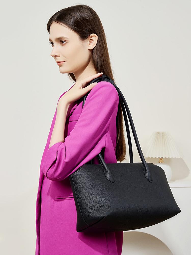 Zency Genuine Leather Women's Casual Tote Bag