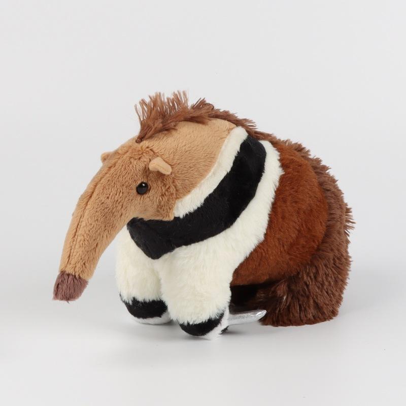 Anteater Cute Plush Toy Lifelike Animals Simulation Stuffed Doll Kawai Gifts for Kids