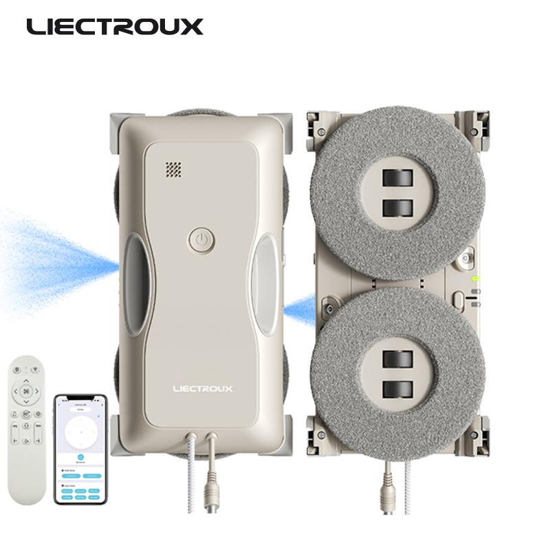 Window Cleaning Robot LIECTROUX G8, High Speed,Double Water Spray,Ultra-thin Window Cleaner, Electric Glass Washer,AI Route