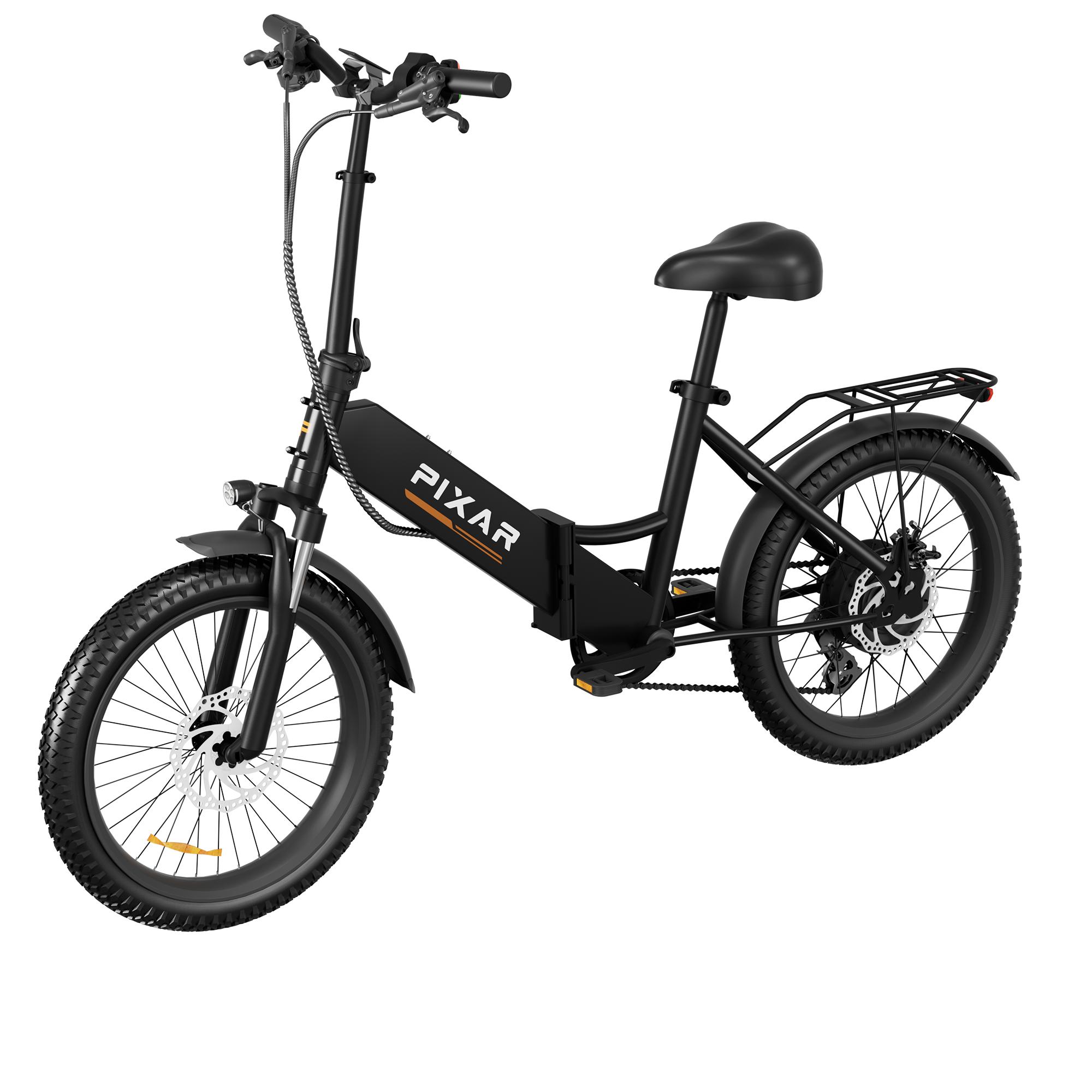 PIXAR Rusher 20" City Electric Bike 250W Motor 36V 12.8Ah Battery