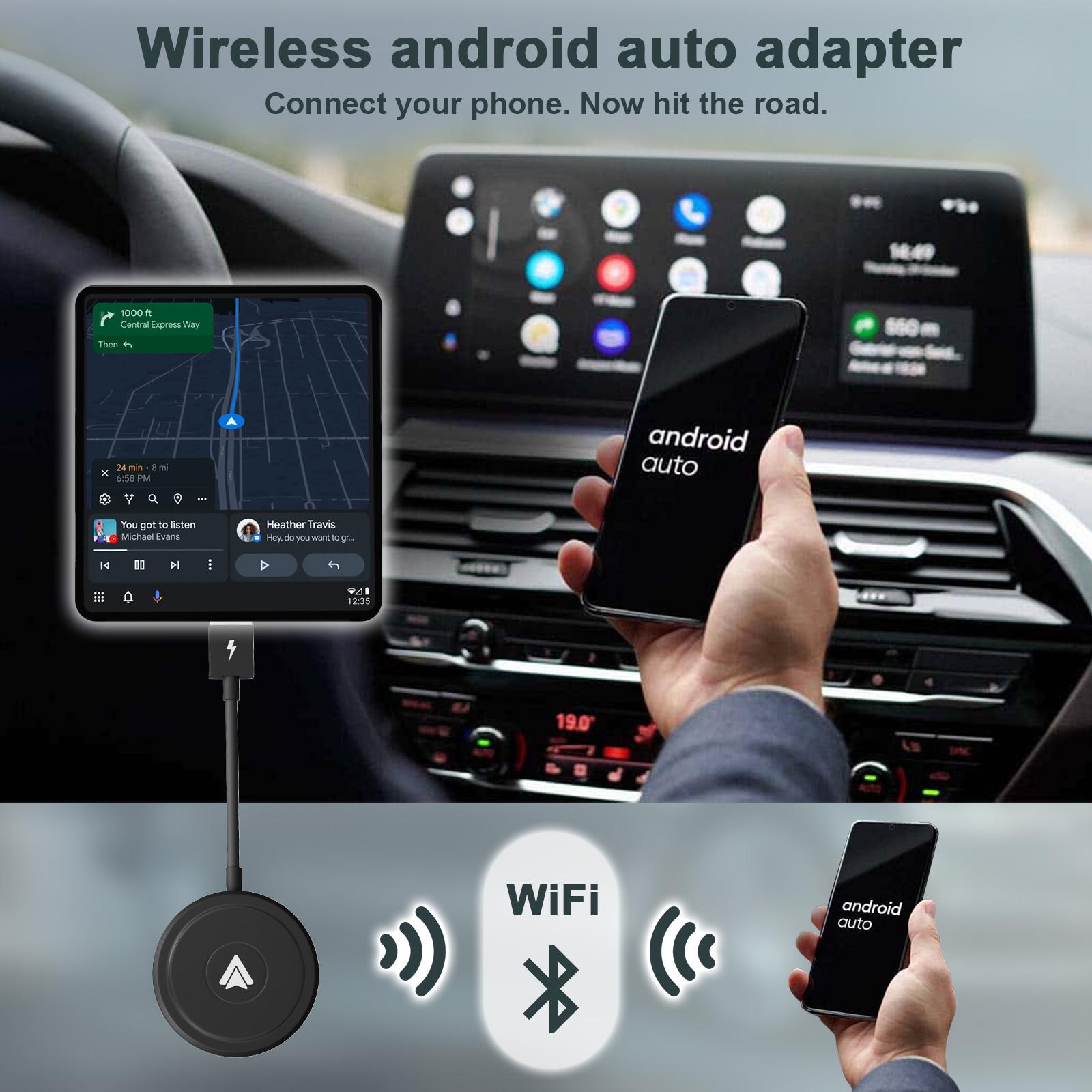 Wired To Wireless CarPlay & Android Auto Adapter, Smart AI Box, Car Connectivity Module