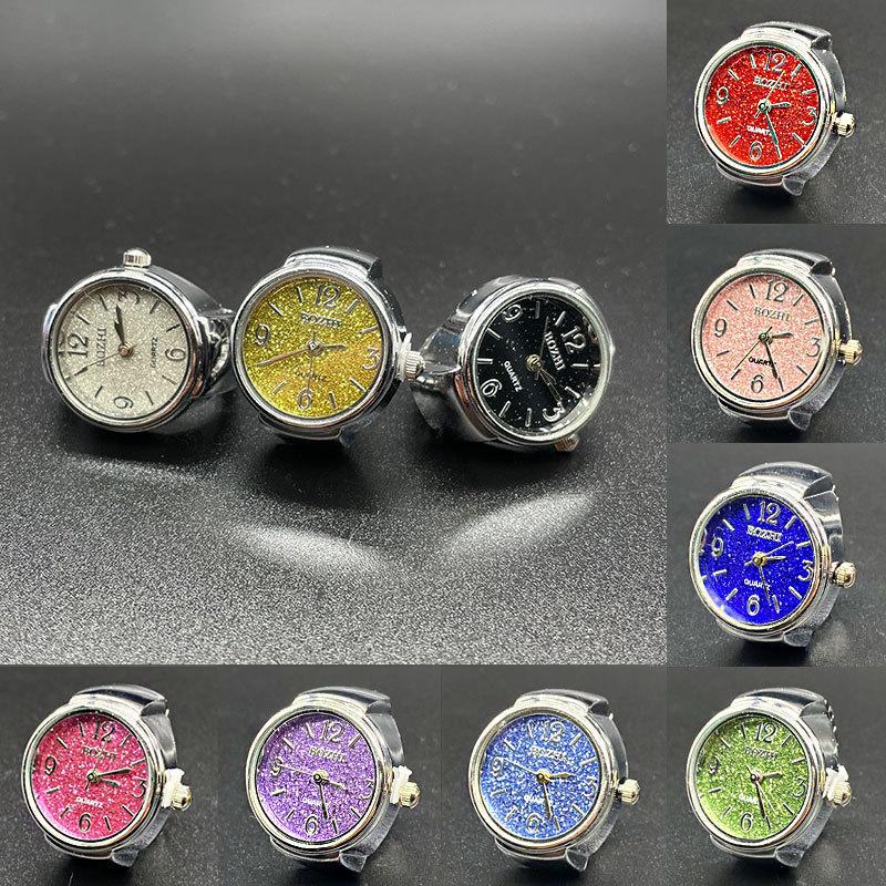 Creative Finger Watch Alloy Silver Shell Gypsophila