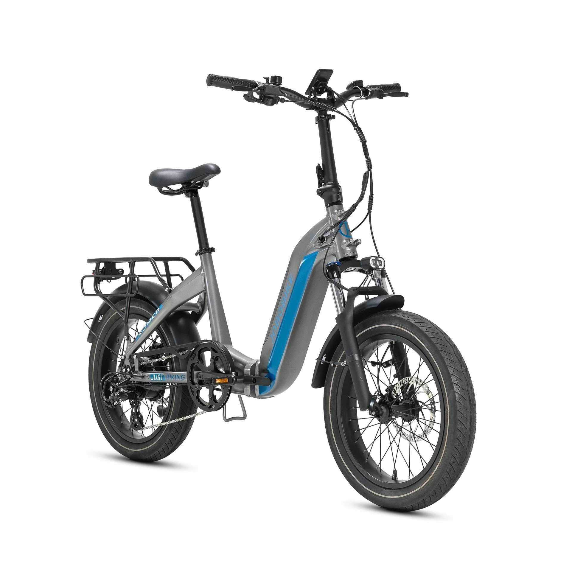 JOBOBIKE Romer 20" Foldable Electric Bike 250W Bafang Motor, 48V 15AH Battery Foldable E-Bike with LG Battery