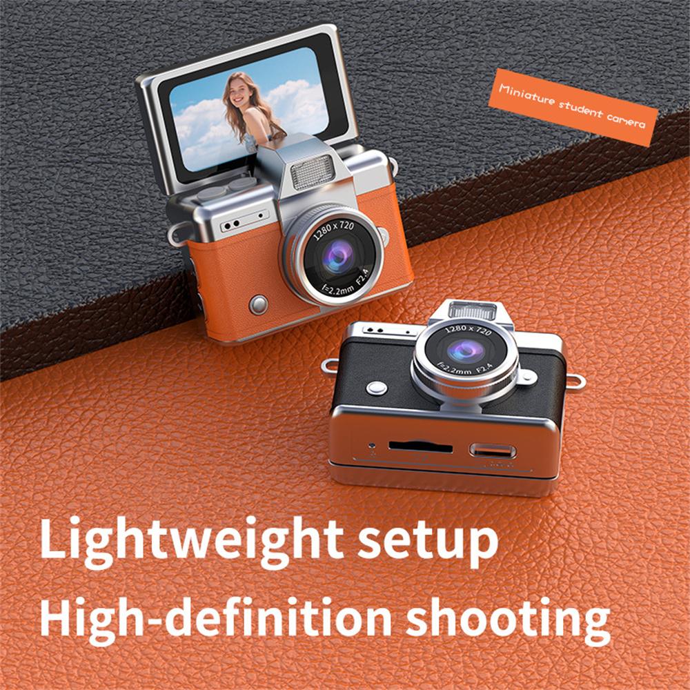 Katlanabilir Ekran Kart Kamerası, Çocuklar Öğrenciler İçin HD Fotoğraf ve Video Dijital Kamera, Retro CCD Kompakt Kamera