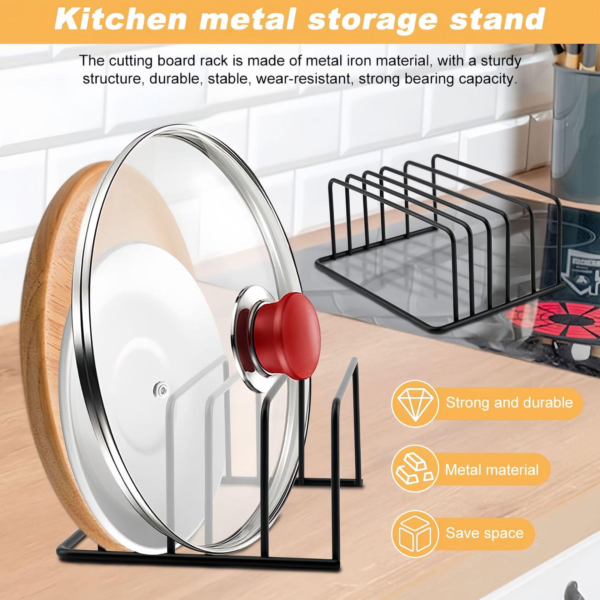 Multi Layer Chopping Cutting Board Holder Pot Lid Organizer Rack Shelf Stand Kitchen Storage Holder Space Saving