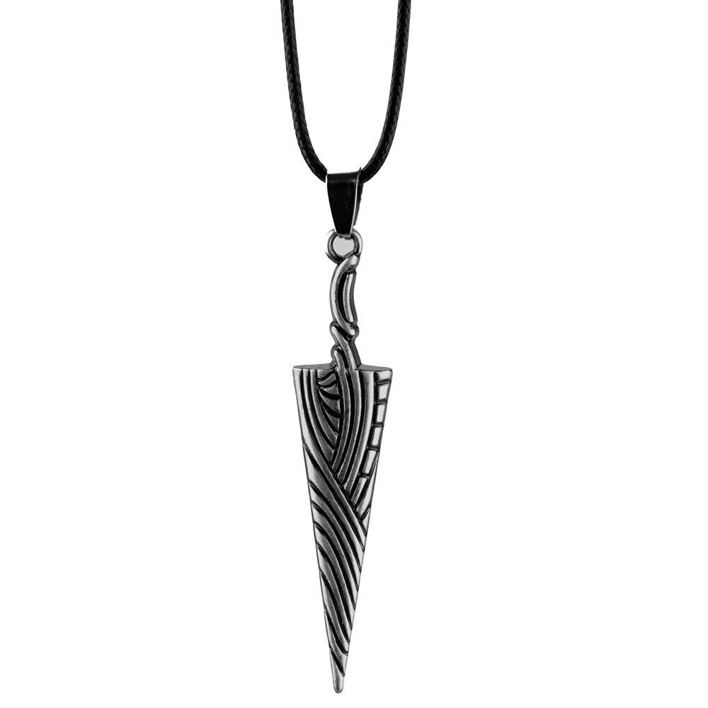 Anime Hollow Knight Pure Nail Sword ძვლის ფრჩხილის გულსაკიდი ყელსაბამი სამკაულები