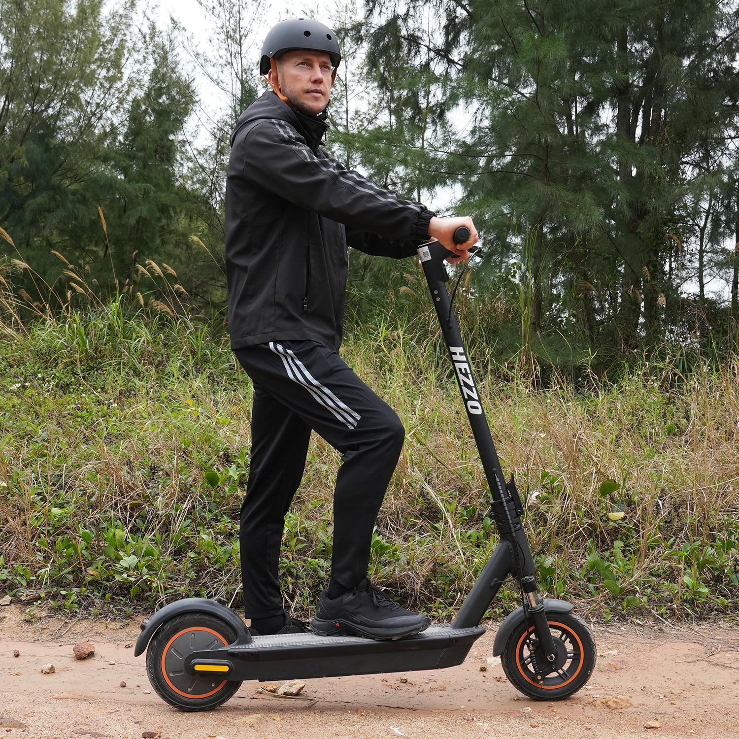 HEZZO G30 Multi Terrain Adult Outdoor Riding Electric Scooter 500W Motor 36V15AH Battery 10 Inch Road Tire Urban Commuting Foldabe Escooter