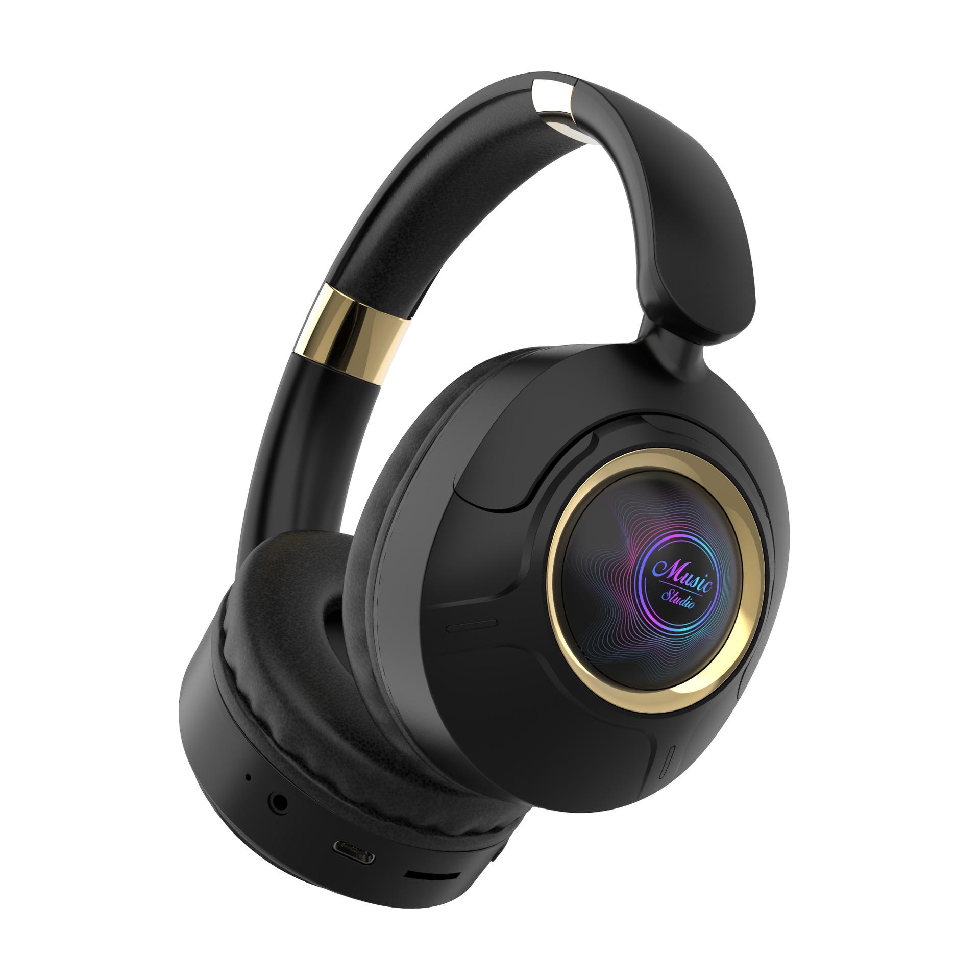 Bluetooth Headphones,Wireless Bluetooth 5.3 Over Ear Headset, Music Sports Game Headphones, Noise-Canceling Earbud, Subwoofer, Adjusted Headphones