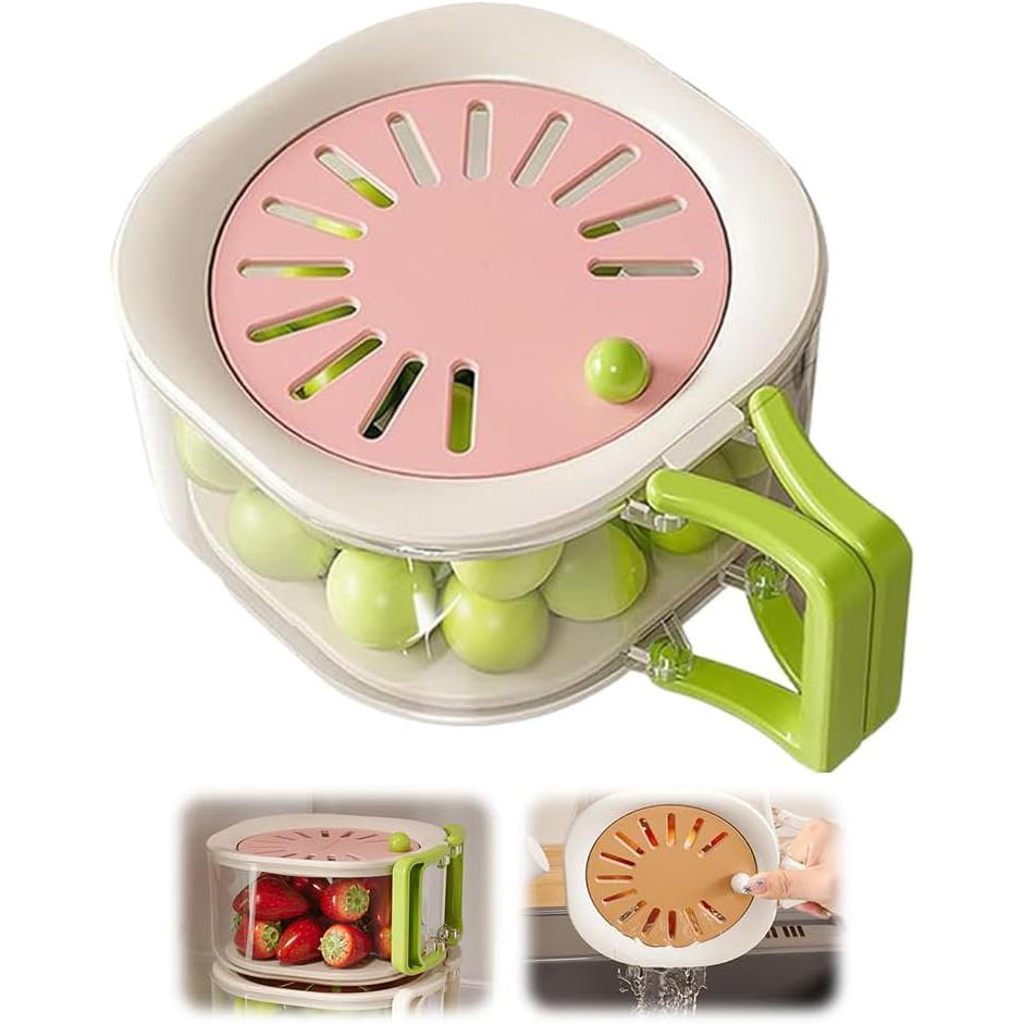 Kitchen Draining Bowl Vegetable Washing Basket, Fruit Vegetable Washing Sink Soup Basket Berry washer, Food strainer cut fruit colander