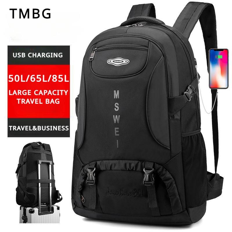 2024 New Outdoor Travel Backpack 50L/65L/85L Large Capacity Duffle Bag High Quality Oxford Waterproof Breathable Travel Bag Business Trip Hiking Bag