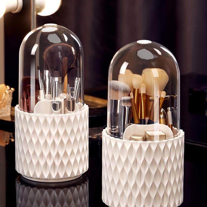 Multifunctional 360 ° Rotating Makeup Brush Storage Box Portable Desktop Cosmetics Storage Box Lipstick Eyebrow Pencil Eyeshadow Brush Holder