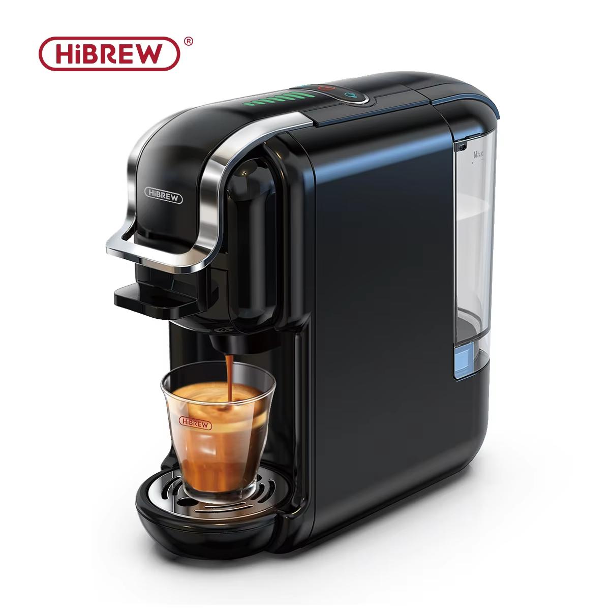 New HiBREW Multiple Capsule Coffee Machine, Hot/Cold Dolce Gusto Milk Nespresso Capsule ESE Pod Ground Coffee Cafeteria 20Bar 5 In 1