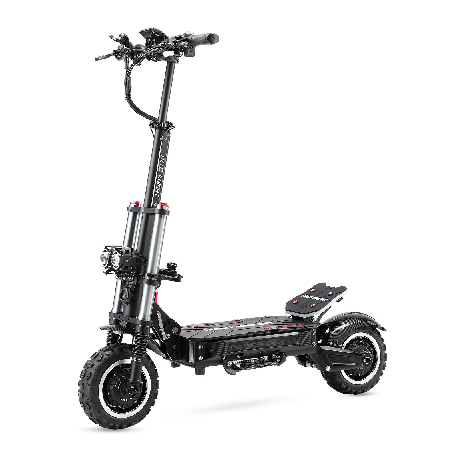 Halo Knight T107 Pro Electric Scooter 11 Inch Off-road Tire 3000W*2 Dual Motor 60V 38.4Ah Battery 80km Max Range