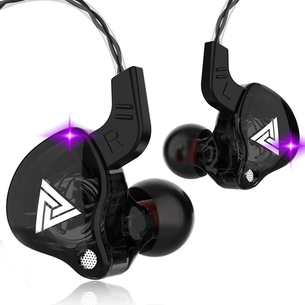 AK6 In Ear Sluchátko 6 Dynamická řídící jednotka Sluchátka S mikrofonem Stereo Sportovní HiFi Subwoofer Náhlavní souprava Monitor Sluchátka Zrušení šumu
