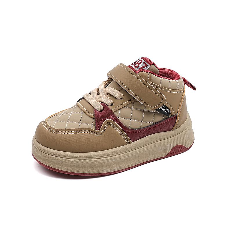 Winter New Children's Sports Shoes with Velvet and Cotton for Girls' Casual Board Shoes Boys' Shoes Bread Shoes