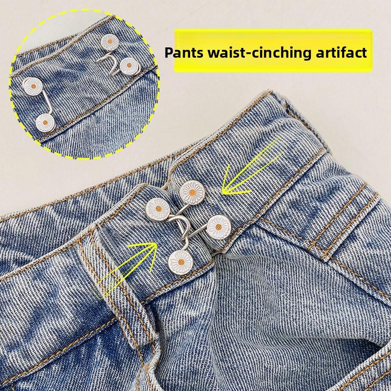 New 1PCS Adjustable Waistband To Change The Artifact Brooch Invisible Jeans Buckle Pin Waist Pin To Prevent Exposure for Women