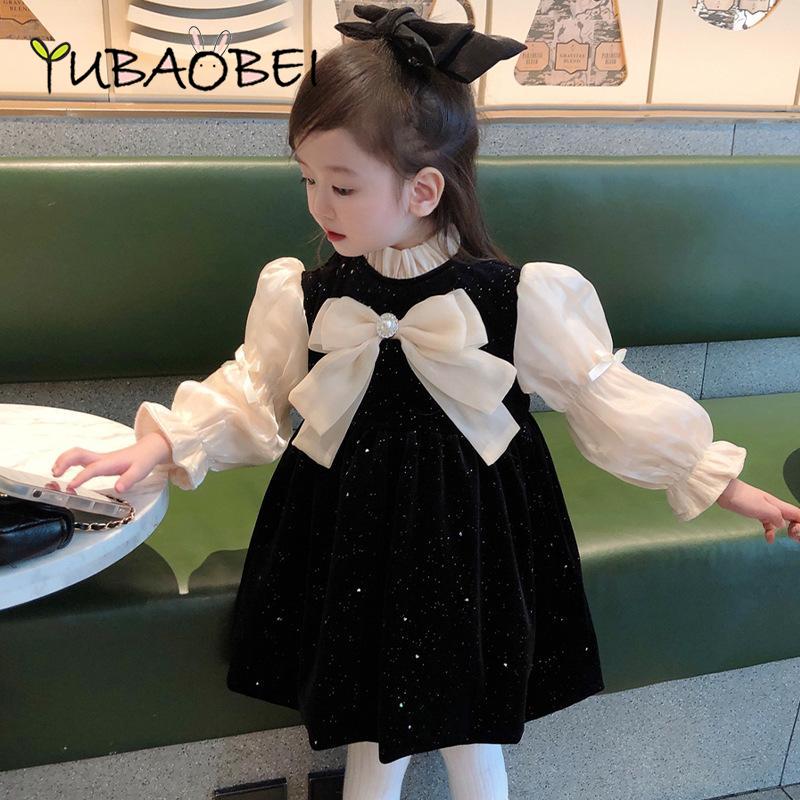 girls black velvet dress Girls: The Bella Black Velvet Dress, (10/12) - The Mint Julep Boutique