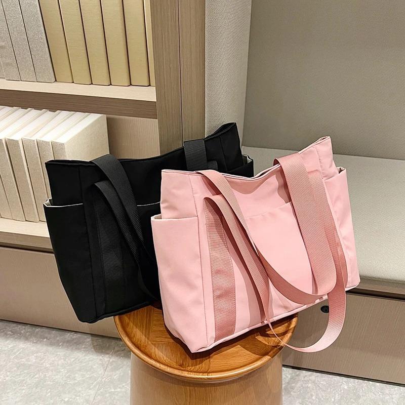 Women's Casual Tote Bag, Zipper Closure, Multiple Pockets, Daily Commuting Bag, Women's Shoulder Bag, Travel Handbag