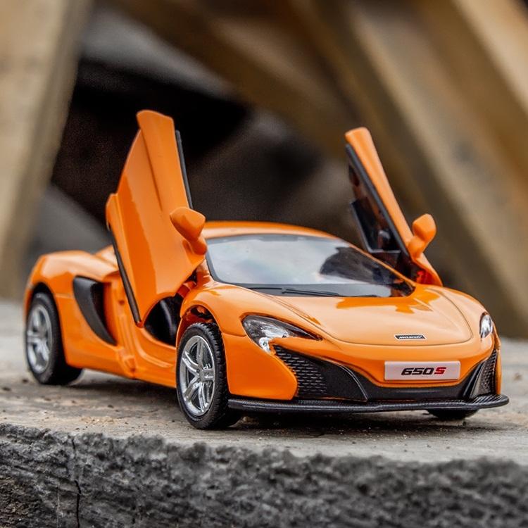 5 Inch Metal Car Simulation Exquisite Diecast & Toy Vehicle McLaren 650S Supercar RMZ City 1:36 Alloy Model Gifts For Children