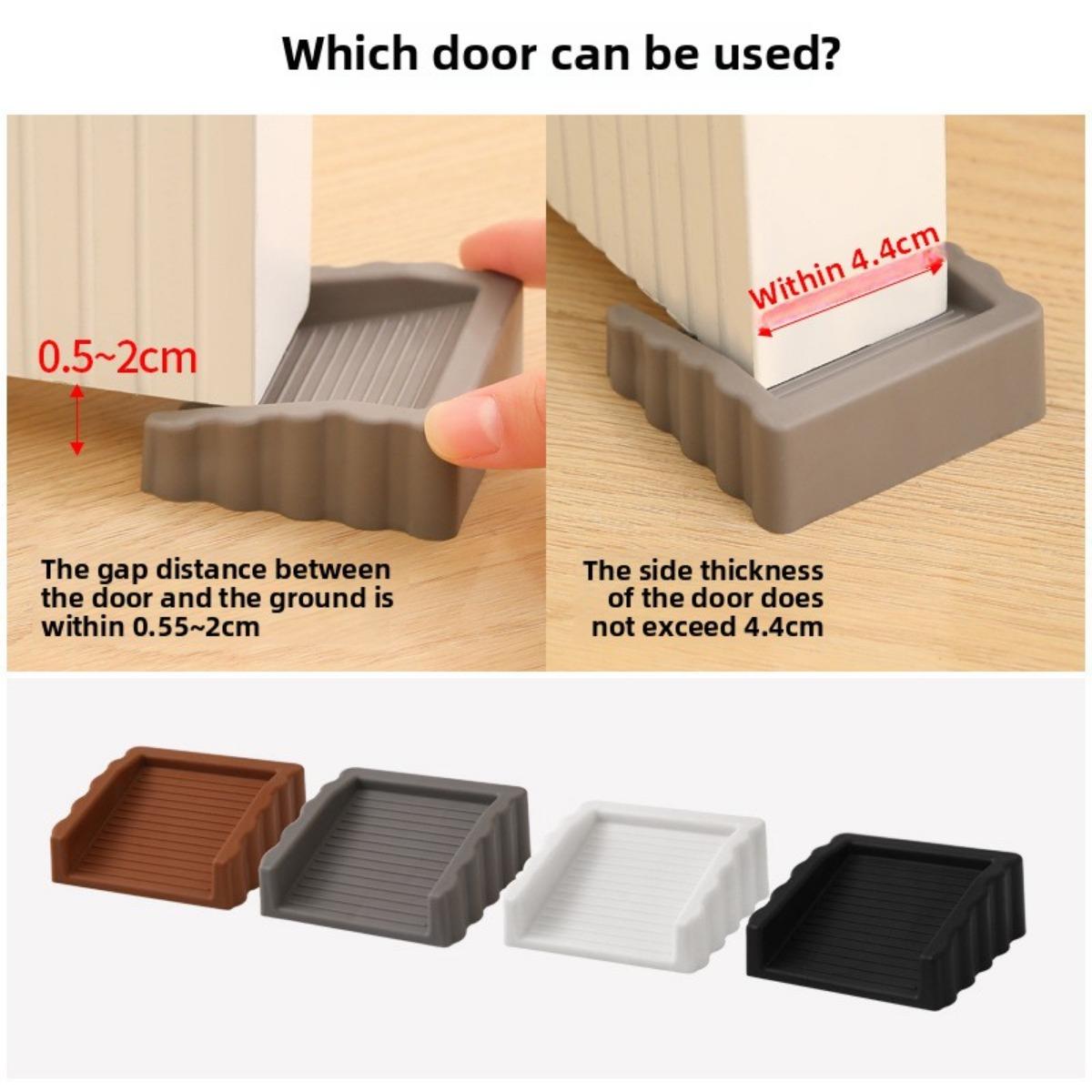 [Windproof Door Stopper] Windproof Door Stopper | Creative Plastic Matte Surface Wedge, Safety Door Blocker, Anti-Collision Door Stopper