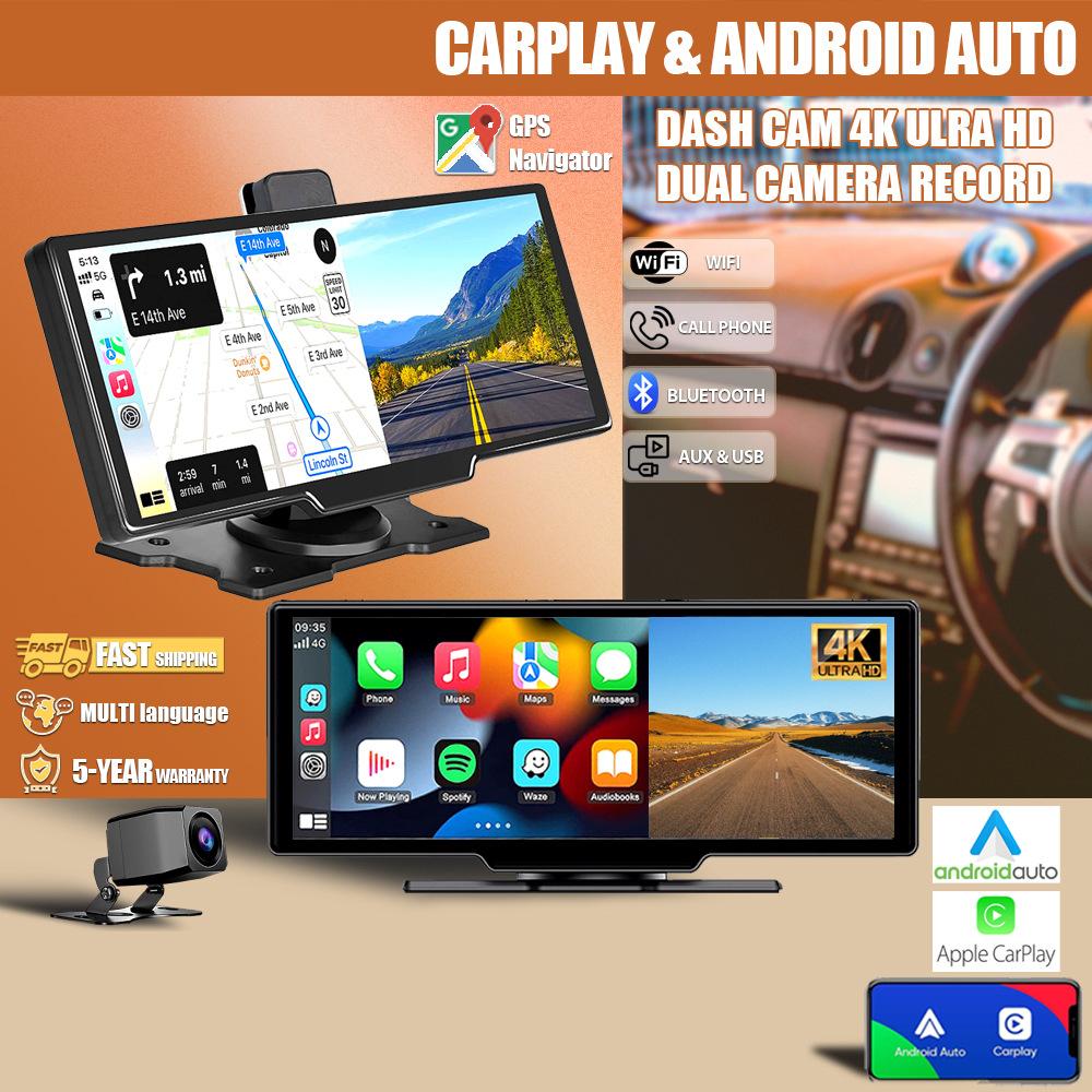 4K High-definition Wireless Carplay Optical Sensor Car WiFi Navigation GPS Dual Recording Driving Recorder