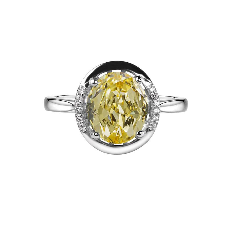 Tancise Classic  925 Sterling Silver Zircon Ring Ladies Jewelry Wedding Promise Party Gift